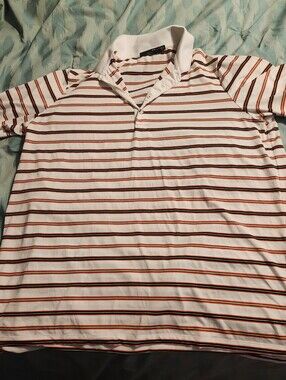 RLX Ralph Lauren Multicolor Stripes Golf Polo Men's‎ Size XL